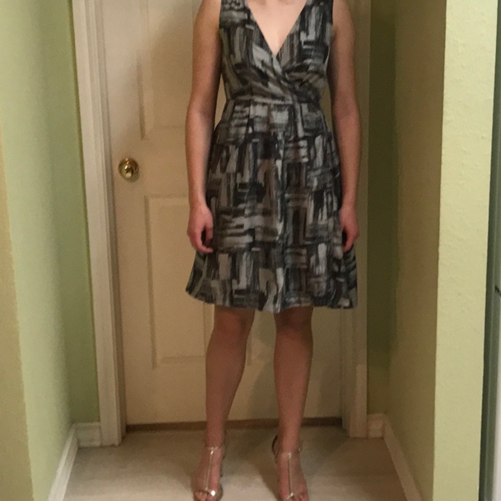 Gap silk sleeveless wrap dress